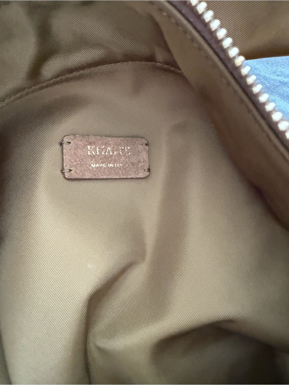 KHAITE Olivia Bag in Olive Green Shoulder Bag with Suede Trim - Picture 4 of 6